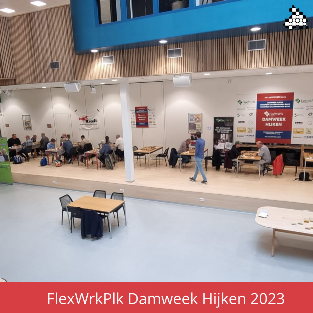 Je bekijkt nu Met een drukke dag voor de boeg begonnen de dammers vandaag met de tweede ronde van de FlexWrkPlk Damweek Hijken.